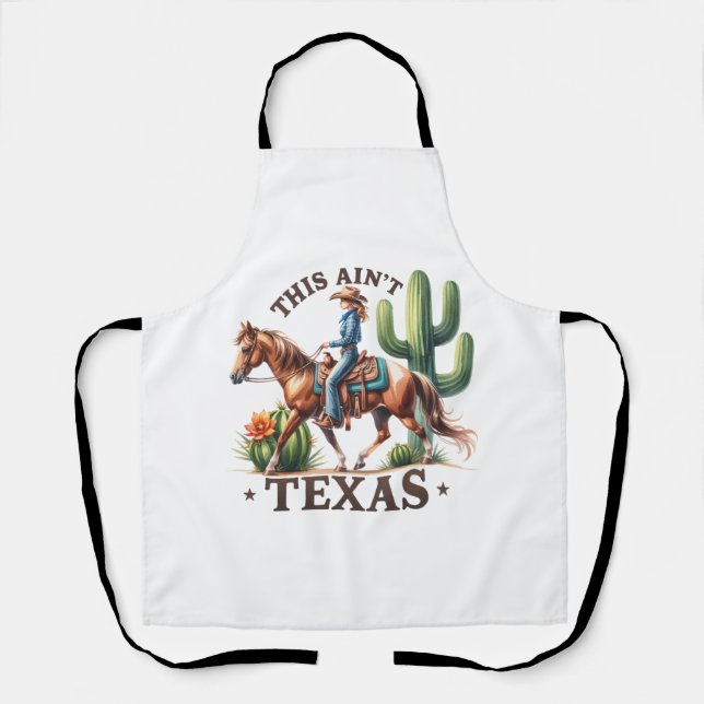 Tablier Ce Cheval Cowgirl n'est pas Texas (Recto)