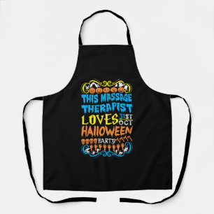 Tablier Ce massothérapeute aime Halloween du 31 octobre