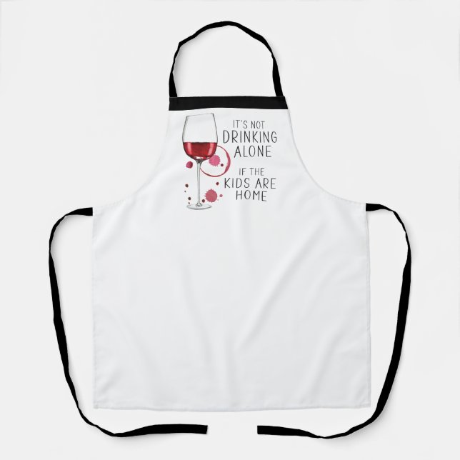 Tablier "Ce n'est pas seulement boire si les enfants sont  (Recto)