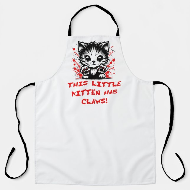 Tablier Ce petit chaton a des griffes (Recto)