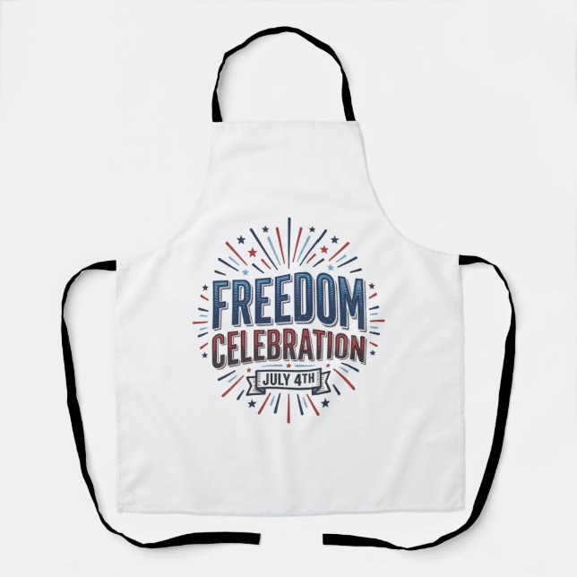 Tablier Célébration de la liberté 4 juillet conception de  (Recto)