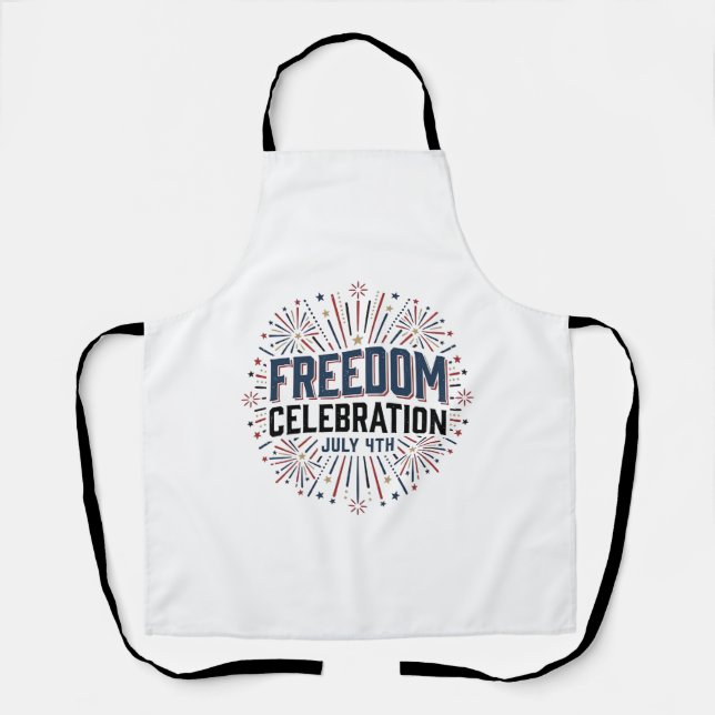 Tablier Célébration de la liberté 4 juillet conception de  (Recto)