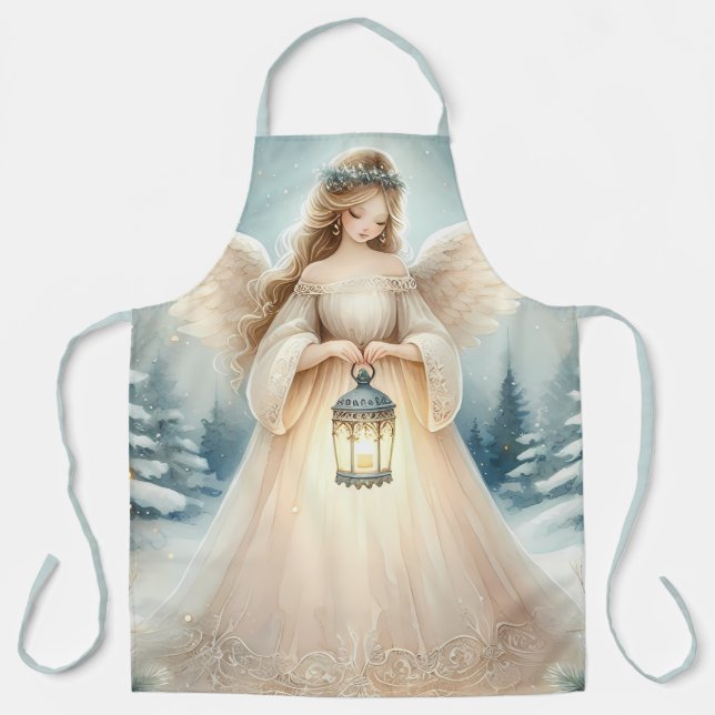 Tablier Celestial Winter Angel Lantern of Hope (Recto)