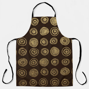Tablier Cercles d'or : Motif à main