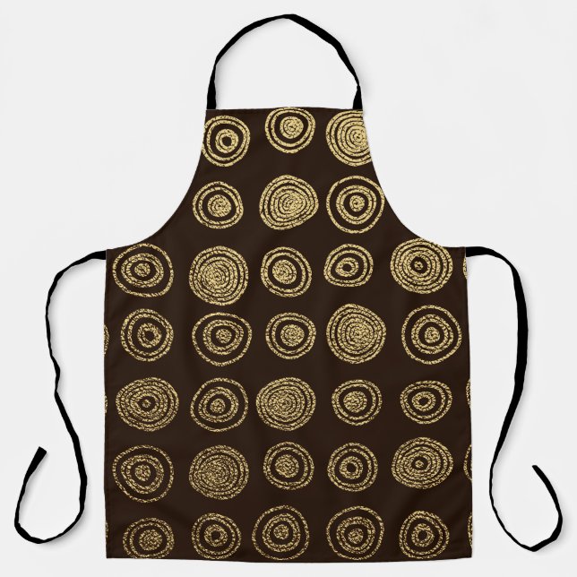 Tablier Cercles d'or : Motif à main (Recto)