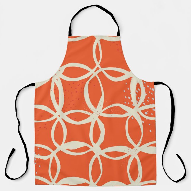 Tablier Cercles Sketchy Design tendance sans couture (Recto)