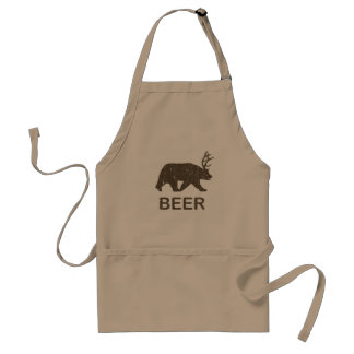 Tablier Cerfs communs d'ours de bière