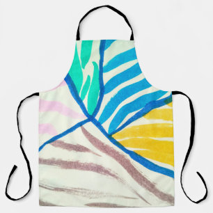 Tablier cerise en fleurs et papillons motif sans soudure. 