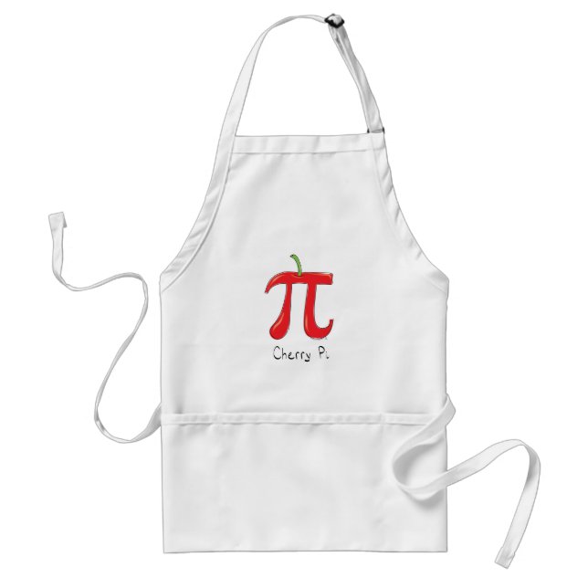 Tablier Cerise Pi Cute Math Pi Jour Pie Baking Apron (Devant)