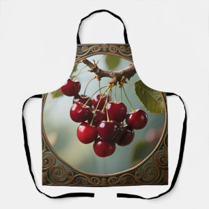 Tablier Cerises Brillantes Vintage