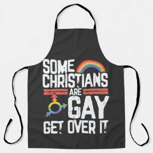 Tablier Certains chrétiens sont gays, passez à autre chos