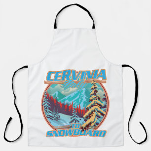 Tablier Cervinia italie logo de snowboard