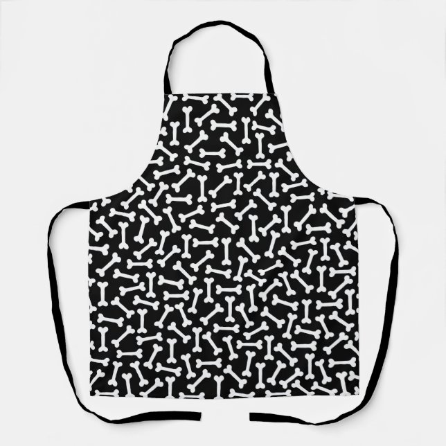 Tablier Ces os (sur fond noir) (Recto)