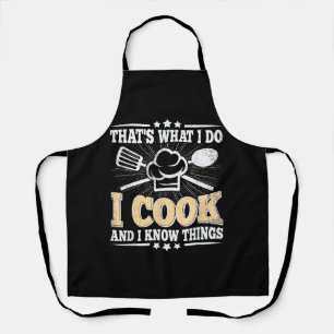 Tablier C'est ce que je fais, je cuisine et je sais que c'