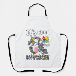 Tablier C'est Cool d'être Différent Dabbing Licorne Autism