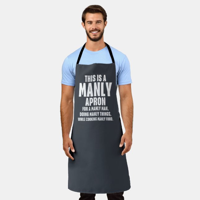 Tablier C'Est Drôle Pour Manly Apron (Porté)