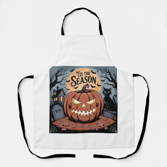 Tablier C'est la saison Halloween (Recto)