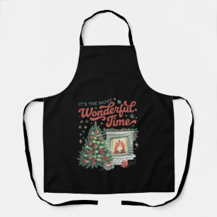 Tablier C'est le plus merveilleux moment de Noël Vintage