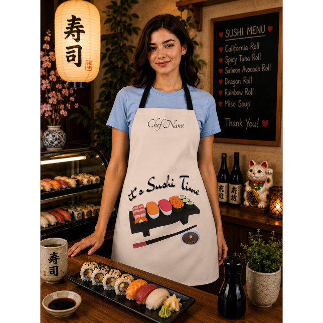 Tablier C'est l'heure des sushis, sushis (Créateur téléchargé)