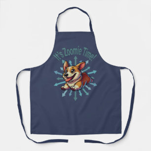 Tablier C'est l'heure des Zoomies Corgi