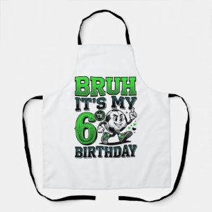 Tablier C'est Mon 6e Anniversaire Garçon de Football