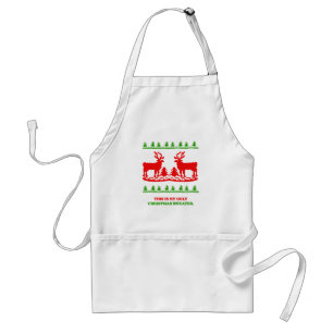 Tablier C'est mon chandail laid de Noël