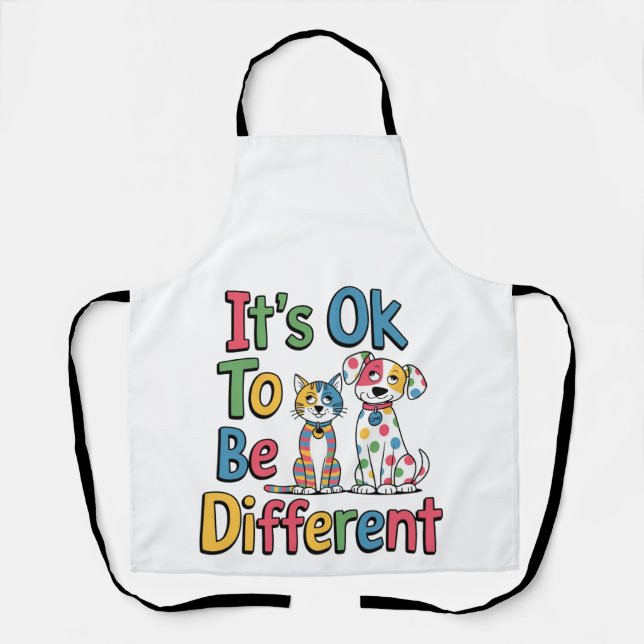 Tablier C'est ok d'être différent (Recto)