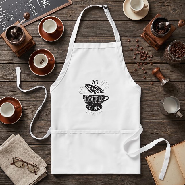 Tablier C'est Toujours l'Heure du Café (Créateur téléchargé)