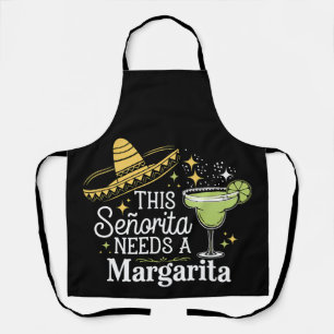 Tablier Cette Senorita a Besoin D'un Margarita Cinco De Ma