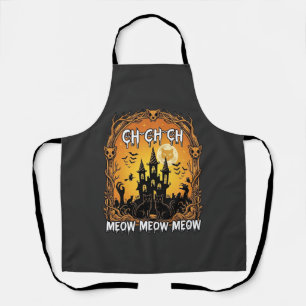 Tablier Ch Meow Château Hanté Halloween_1