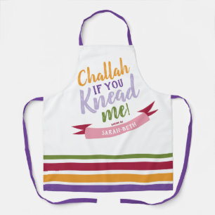 Tablier Challah si vous me connaissez Colorful Funny Apron