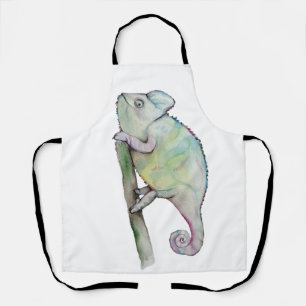 Tablier Chameleon à aquarelle mignonne