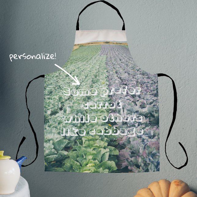 Tablier Champ de chou : vert&violet (Créateur téléchargé)