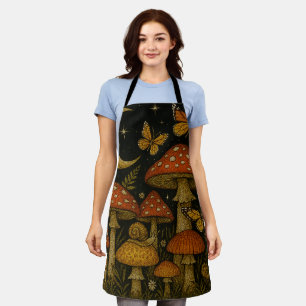 Tablier Champignons au clair de lune