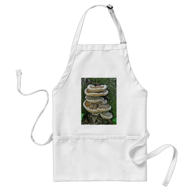 Tablier Champignons de plateau sur souche (Devant)