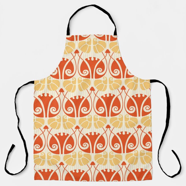 Tablier champignons motif de style moderne (Recto)