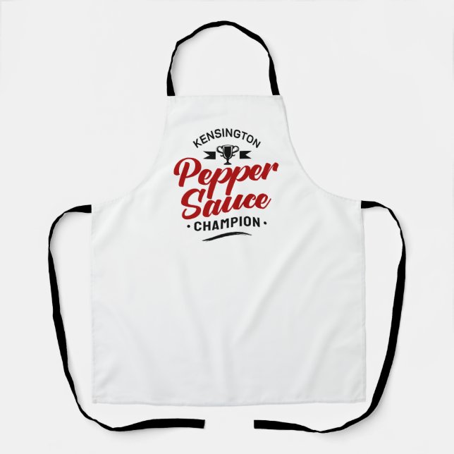 Tablier CHAMPION SAUCE POIVRE Blanc (Recto)