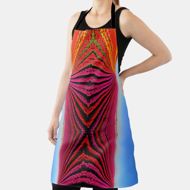 Tablier Champs de tulipe aérienne à fleur de pic (Insitu)