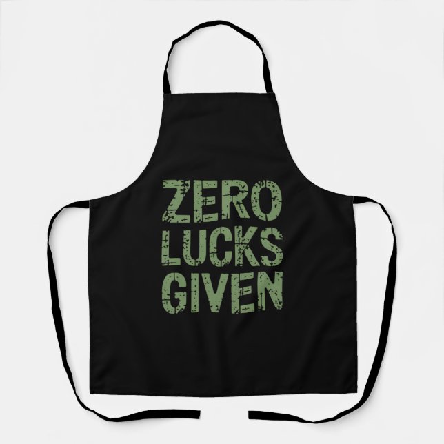 Tablier Chance zéro pour la Saint-Patrick hilarante (Recto)
