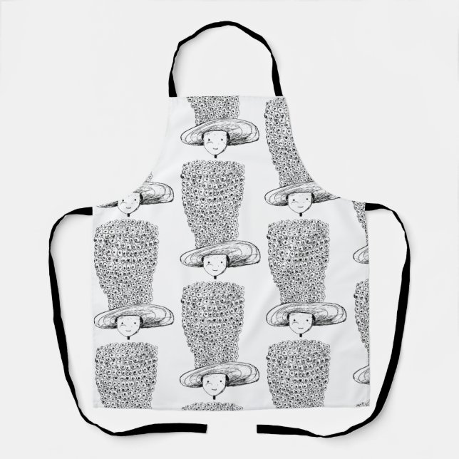Tablier Chapeau de fleurs (Recto)