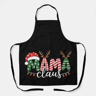 Tablier Chapeau de Noël de Mama Claus avec lumières de ren