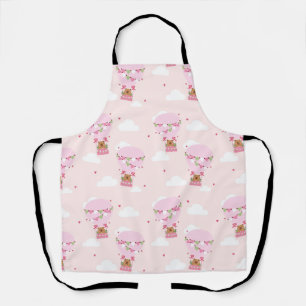Tablier Chapeau Montgolfière Rose Capybara Mignon