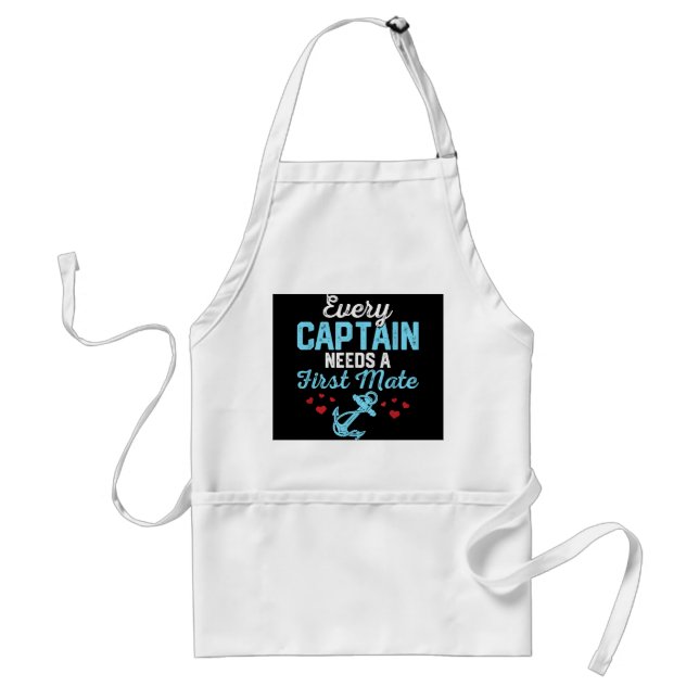 Tablier Chaque capitaine a besoin d'un second  (Devant)