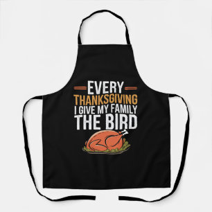 Tablier  Chaque jour de Thanksgiving, je fais un doigt à m