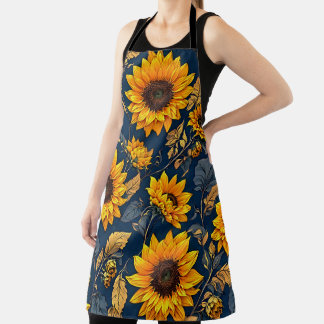 Tablier Chaque repas ressemble à un chef-d'oeuvre : Fleurs