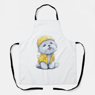 Tablier Charmant chien mignon
