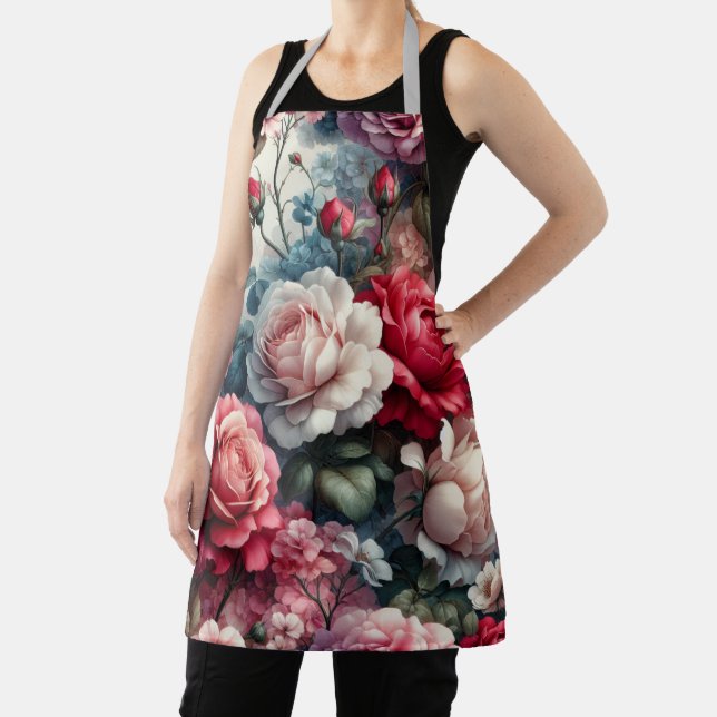Tablier Charme Floral Rose intemporel (Insitu)