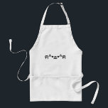Tablier Chat avec Paws Emoticon ฅ^ ・ ・^ฅ Kaomoji Japonais<br><div class="desc">Cute Geeky Asiatique Fun Kitten Avec Paquets ฅ^ ・ ^ฅ Kaomoji Emoticons Japonais ASCII Texte Art Face Mark. Globe Trotters se spécialise dans l'imagerie idiosyncratique du monde entier. Vous y trouverez des Cartes de Voeux,  Cartes Postales,  Posters,  Mousepads et plus encore.</div>