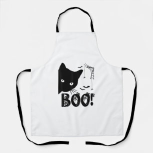 Tablier Chat Boo ! Drôle Masquer Peekaboo Effrayant Hallow