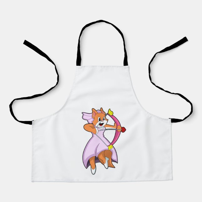 Tablier Chat comme mariée avec robe de mariée.PNG (Recto)